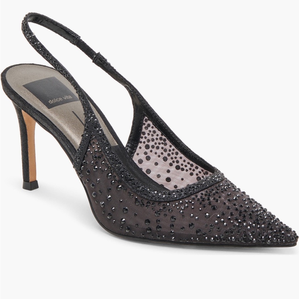 Dolce Vita Kaye Crystal Pointy Toe Slingback Pump